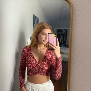 Forever 21 Wrap Floral Top